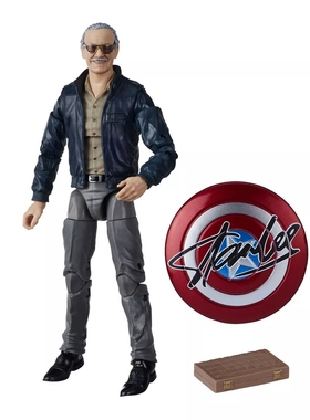Marvel Legends 斯坦李 美队盾牌版 6寸可动 人偶模型