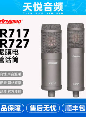 北京797Audio CR717  CR727专业录音棚电子管麦克风直播录音配音