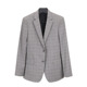 外贸春秋单排双扣休闲男士 双侧开衩西装 外套浅灰格子商务绅士礼服
