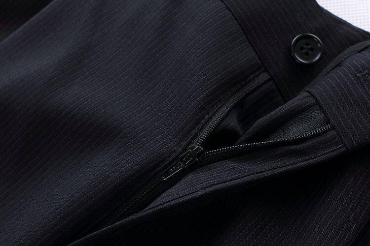 Pantalon droit en laine pour printemps - Ref 1470725 Image 3