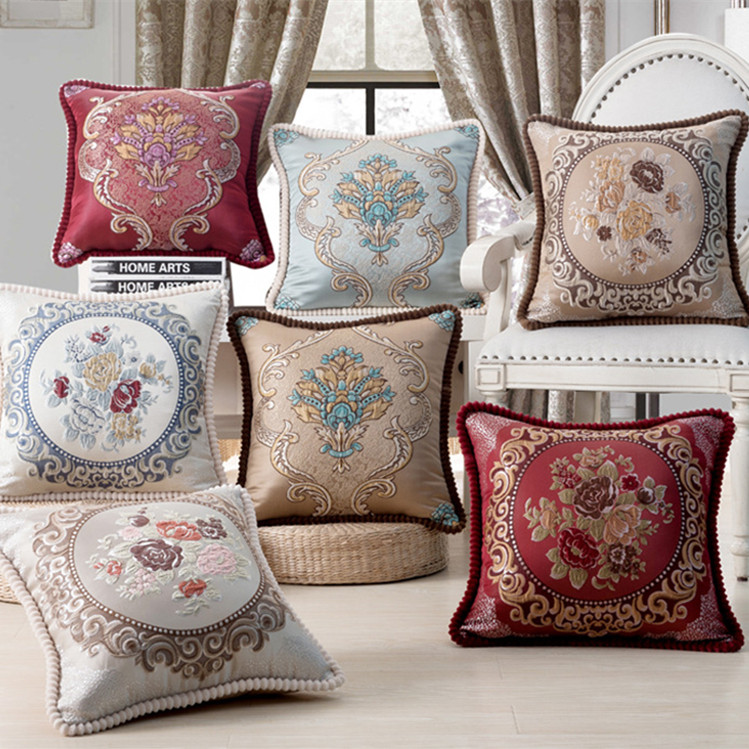欧式红木沙发抱枕套子客厅卧室长方形家用靠垫方形奢华枕头皮靠枕
