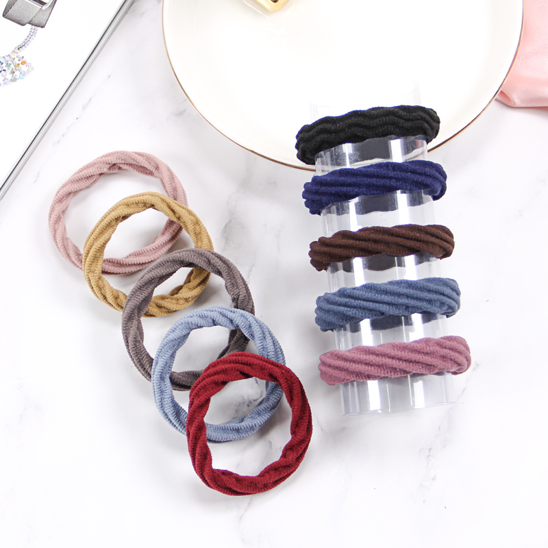 优家（UPLUS）高弹力无接缝橡皮筋扎头发发绳皮筋头绳发圈头饰