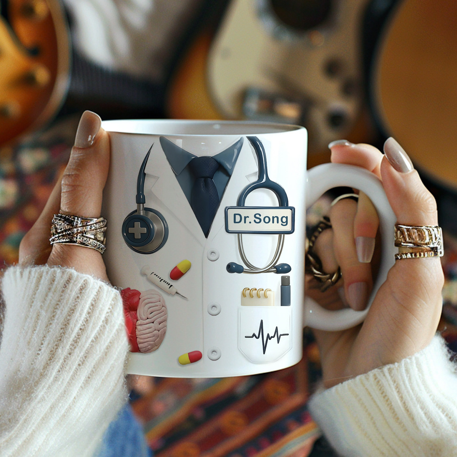 定制医院马克杯 心脑血管科室医生礼物马克杯 医学院学生喝水杯,餐饮具,马克杯,淘宝优惠券,粉丝福利购,淘宝优惠卷