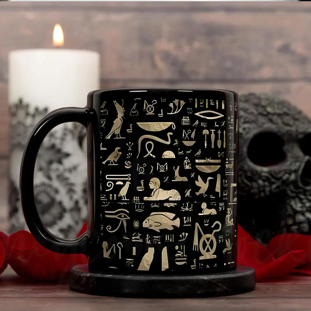 古语言考古历史主题陶瓷马克杯
