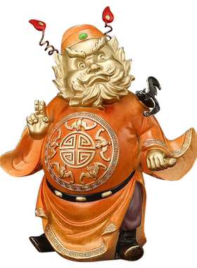 钟馗赐福全铜天师钟馗摆件工艺品