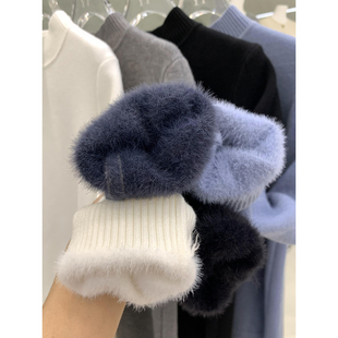 保暖加绒内搭秋衣 半高领百搭显瘦基础款 封神一体绒打底衫 秋冬新款