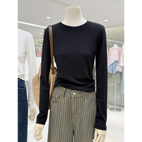 早秋定制兰精棉基础款长袖上衣