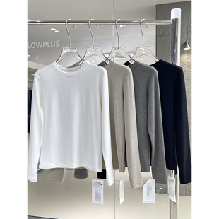 挚爱打底衫~精品雪花细羊绒加绒款基础纯色长袖内搭软糯保暖秋衣