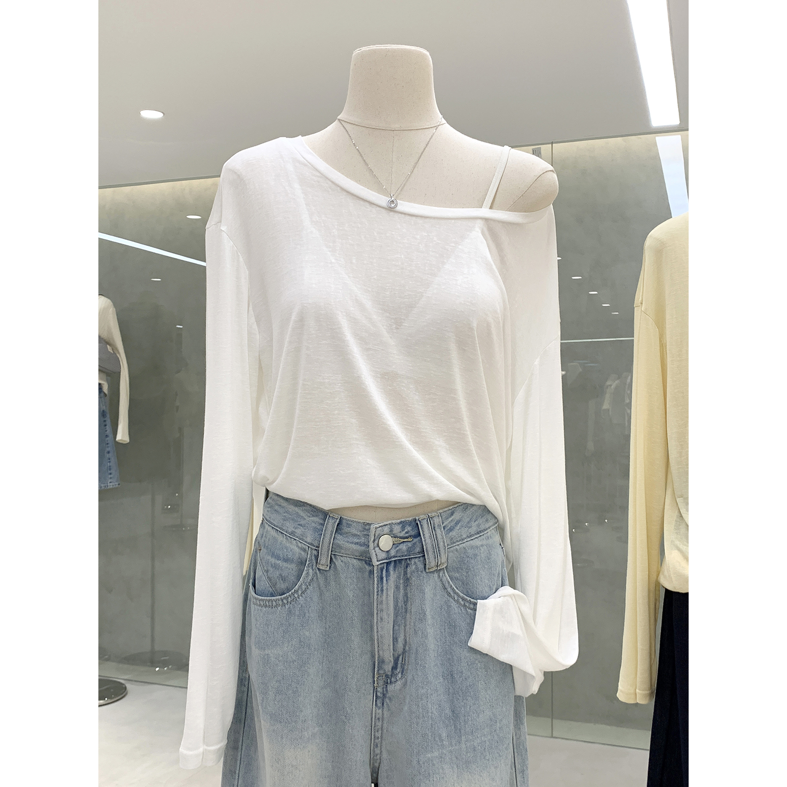 透气呼吸感轻薄长袖上衣防晒罩衫