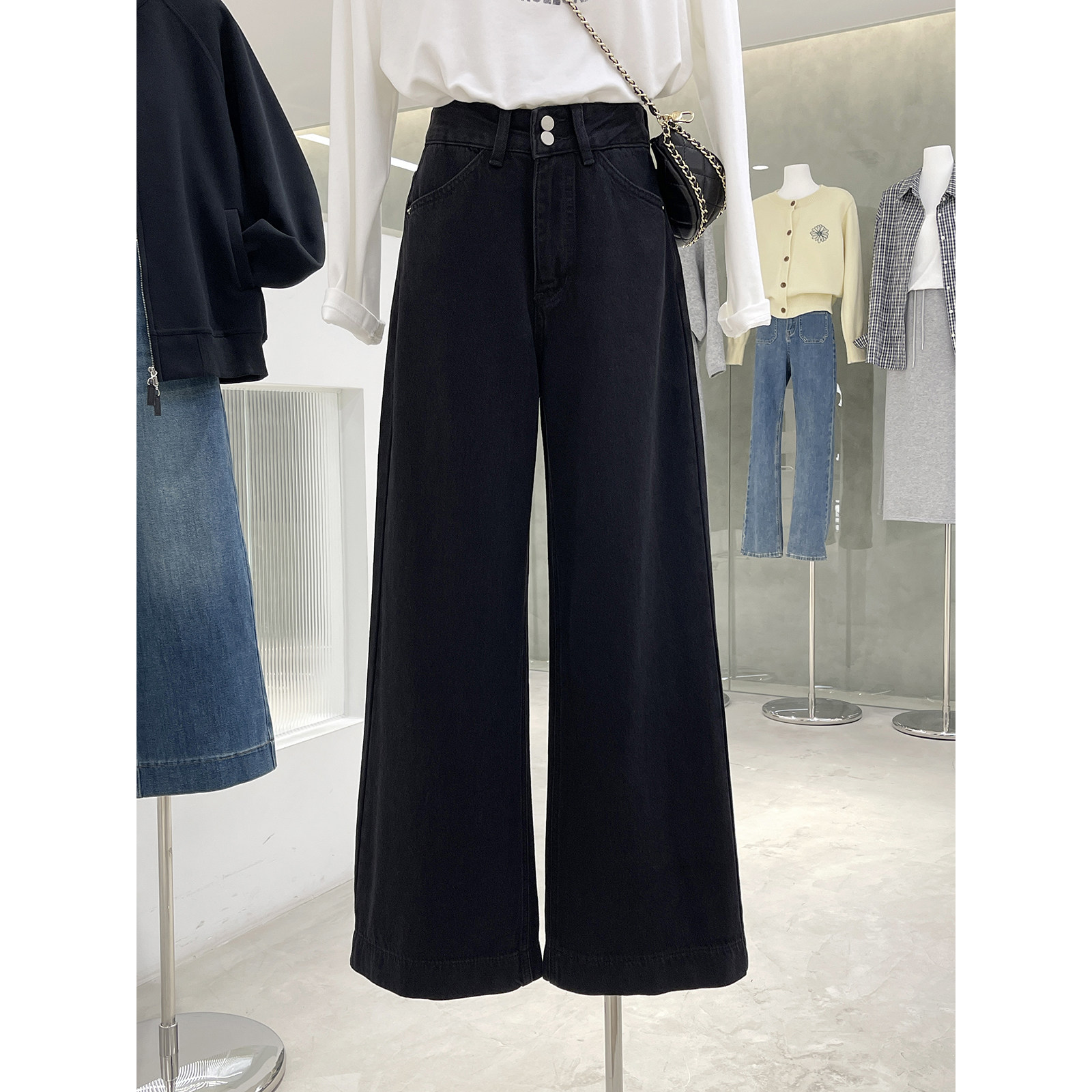 清仓捡漏不TUI不换！加绒直筒宽松显瘦牛仔裤日常百搭裤子Q261,女装/女士精品,牛仔裤,淘宝优惠券,粉丝福利购,淘宝优惠卷