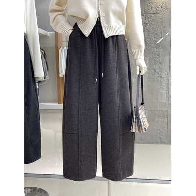 舒适感YYDS加绒保暖慵懒感休闲裤