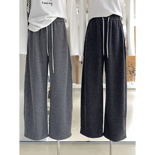 宽松藏肉显瘦显腿直弯刀裤 王炸入冬神裤 软糯舒适加绒加厚休闲裤