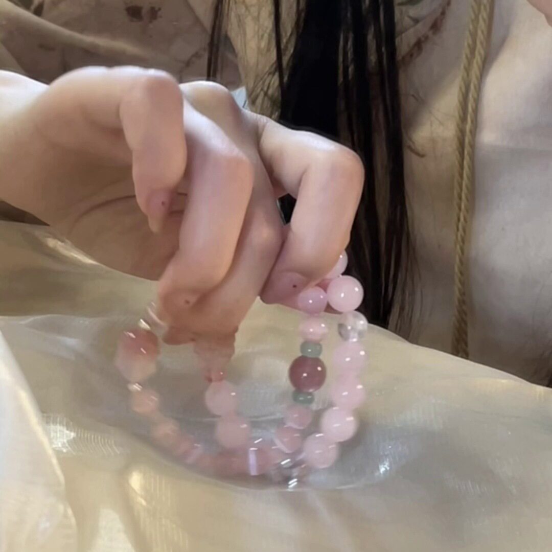 神女泪九尾狐马粉晶原创国风天然玛瑙狐狸手链高品质新款水晶手串