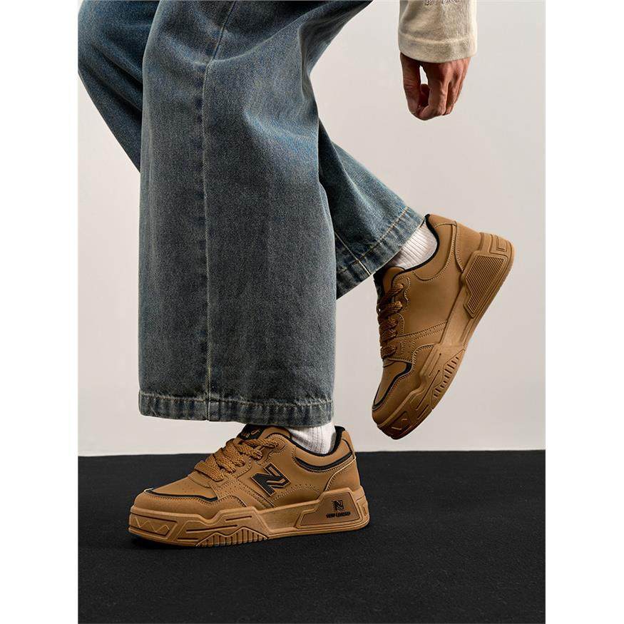 新百伦小麦色板鞋男鞋子休闲厚底冬季2025新款男士运动鞋,运动鞋new,板鞋,淘宝优惠券,粉丝福利购,淘宝优惠卷