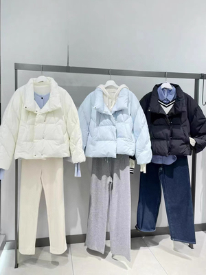 NOHASHTAG 2025冬季新款休闲百搭三色立领短款面包服羽绒服