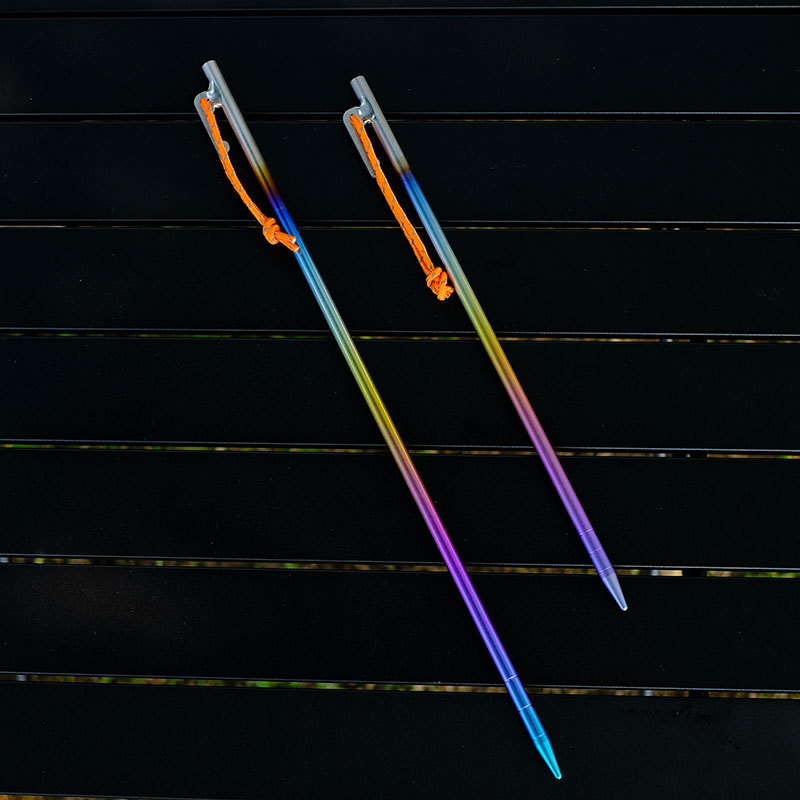 40cm钛合金地钉天幕30cm钛钉帐篷