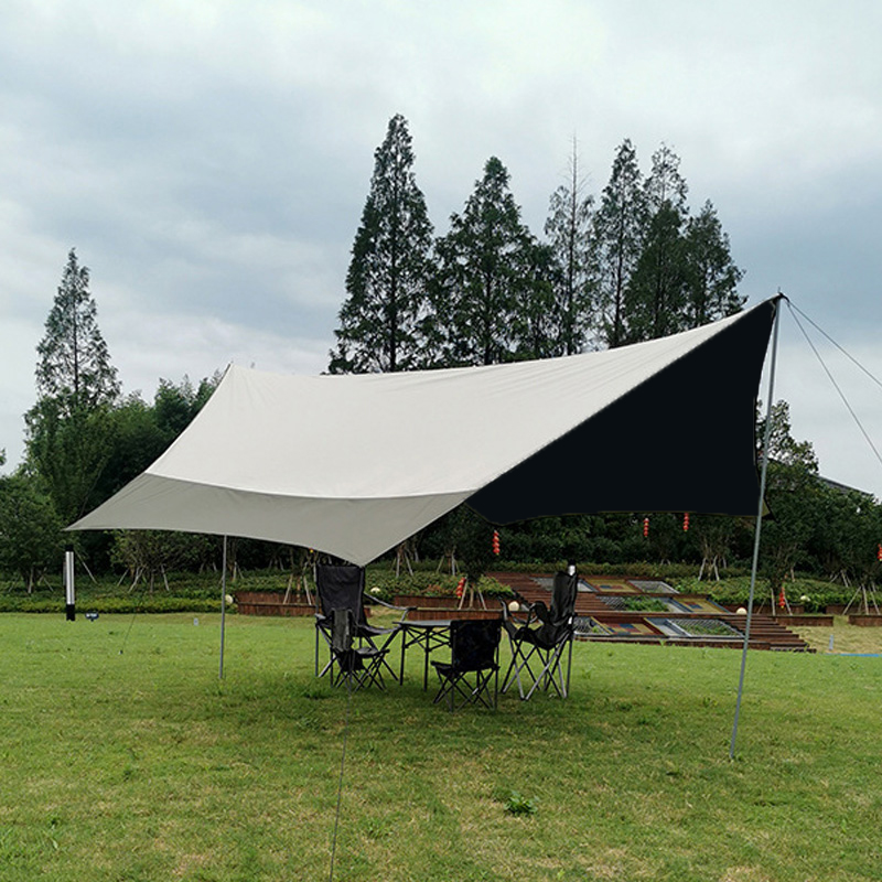 黑胶天幕帐篷户外凉棚便携式露营遮阳棚野餐防晒防雨棚野营沙滩篷
