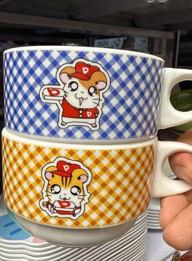 日单仓鼠铃昭和古董中古年代早期绝版水杯茶杯咖啡杯