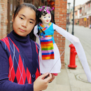 研学幼儿园教育具傀儡关节可动人偶 杖头木偶娃娃少数民族藏族水袖