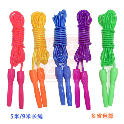 柔软耐磨不缠绕不易断抗冻长跳绳
