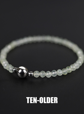 法式复古葡萄石手链叠戴