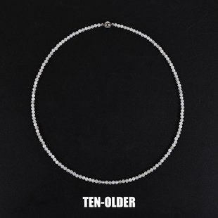 天然白月光石锁骨链冬天配毛衣的项链高级不掉色choker独特漂亮