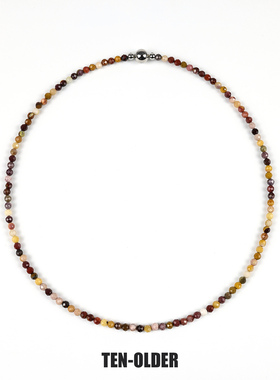 新中式天然蛋白石磁扣项链多巴胺小米珠锁骨链小众设计choker