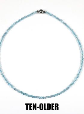 天然蓝磷辉项链小香风