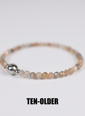 低调轻奢天然彩月光手链温柔气质女生首饰招好人缘提升气质手串