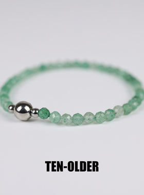 天然绿草莓晶手链女正品清新绿意招桃花助人际小众显白手串饰品