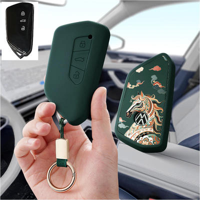 适用大众高尔夫8途昂X汽车钥匙套id4x保护套crozz包壳扣女高级pro
