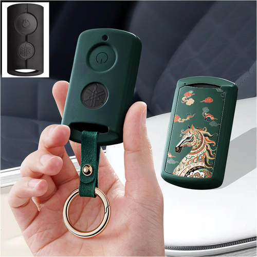 适用雅马哈摩托车Nmax155钥匙套yamaha钥匙包Xmax300扣Nvx壳雅马