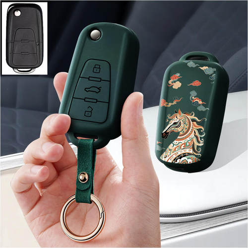 适用名爵6钥匙套名爵5车HS包EZS女扣ZS壳MG5天蝎座领航i5荣威rx5