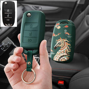 适用25款 货车plus汽车钥匙套新JMC男专用遥控包锁匙扣壳 江铃凯运