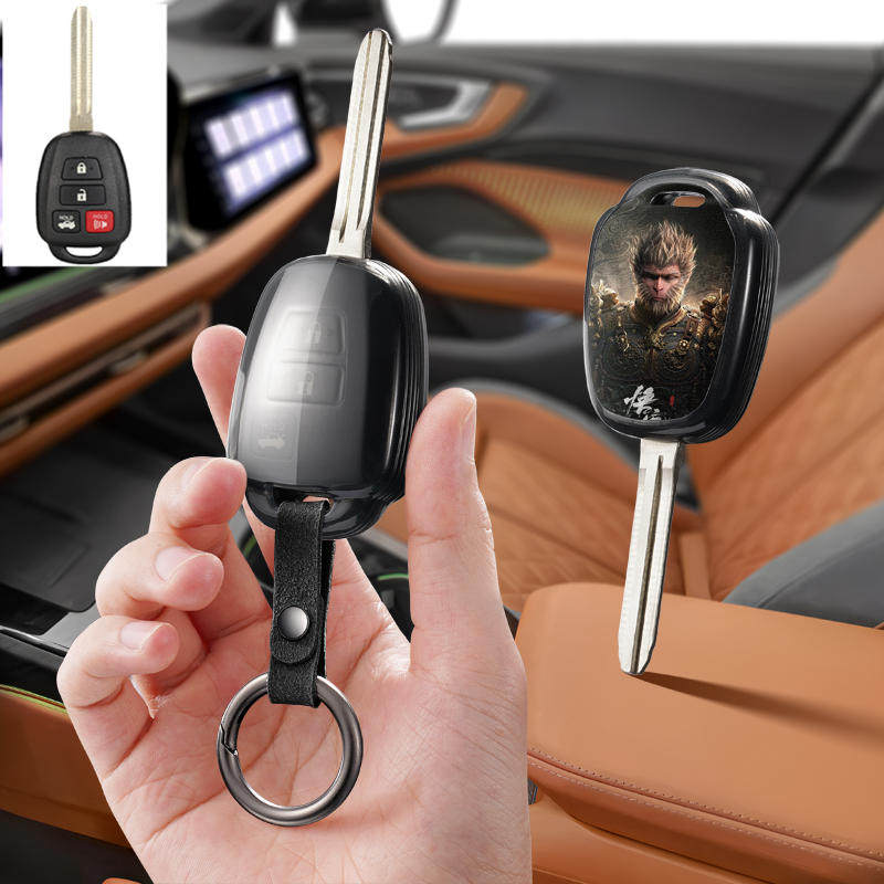 适用老款丰田霸道普锐斯汉兰达普拉多酷路泽汽车钥匙套保护包壳扣