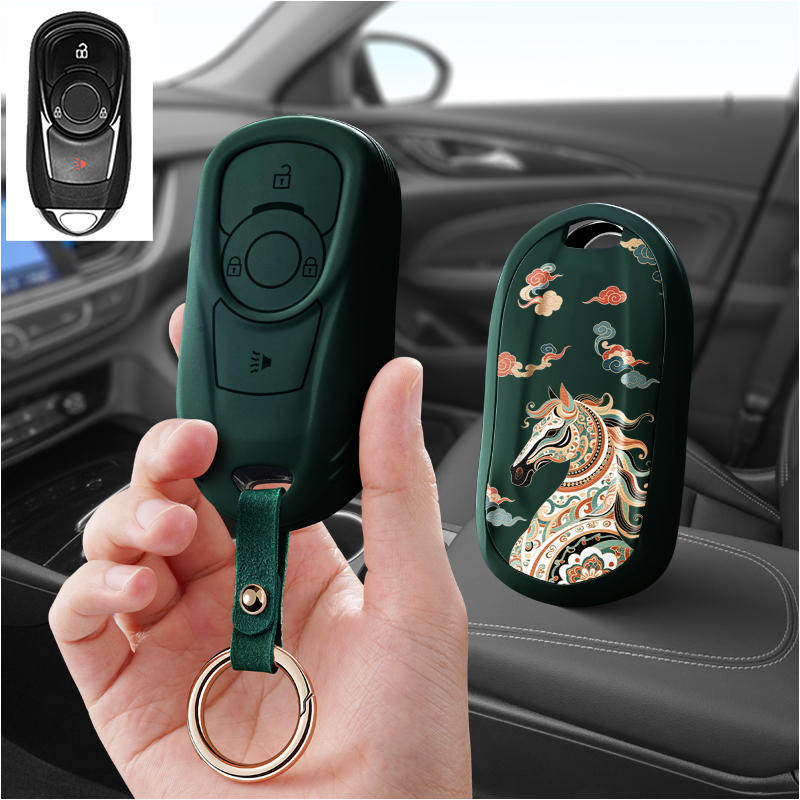 适用别克2023款gl8e昂科威Plus艾维亚653t君越汽车钥匙套包壳扣女