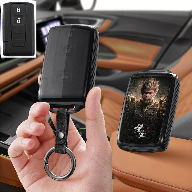 适用丰田08普锐斯2010路放09陆放07老款05汽车钥匙套保护包壳扣女