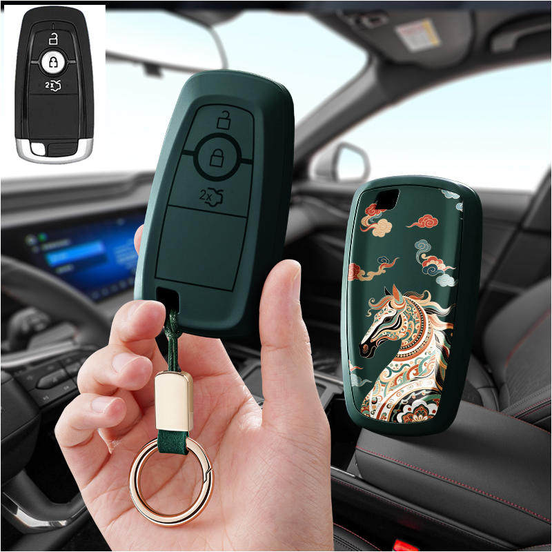 适用林肯Mkz大陆Mkc飞行家mkx领航员2023款汽车钥匙套包壳扣高级Z