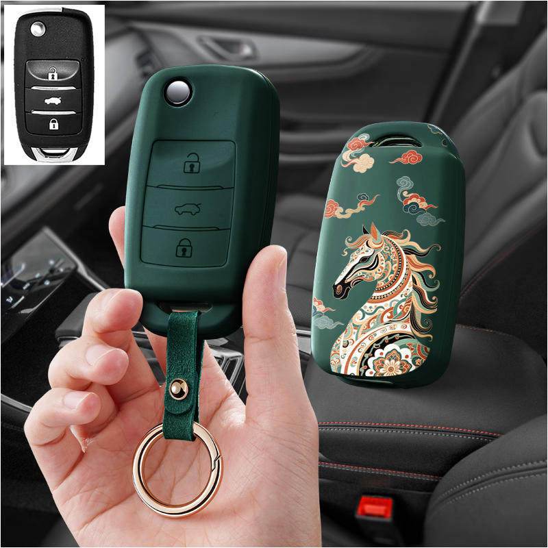 适用长安2016款欧尚CS15汽车钥匙套55保护套cx70t包壳扣35女plus