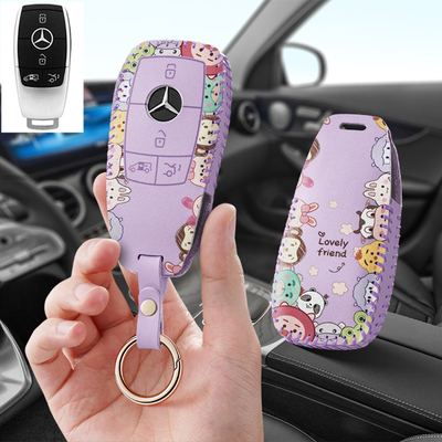 适用奔驰威霆汽车钥匙套专用2025新款V级V300L男女士保护套包扣壳