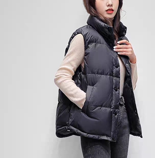 新款轻薄羽绒马甲女2025外穿小个子羽绒服背心坎肩女士洋气