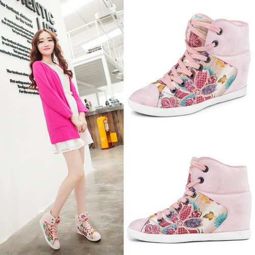 内增高特价清仓牛反绒女鞋百搭