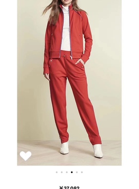 rag 女装运动休闲外装 很正的中国红色 L码 胸围110衣长63