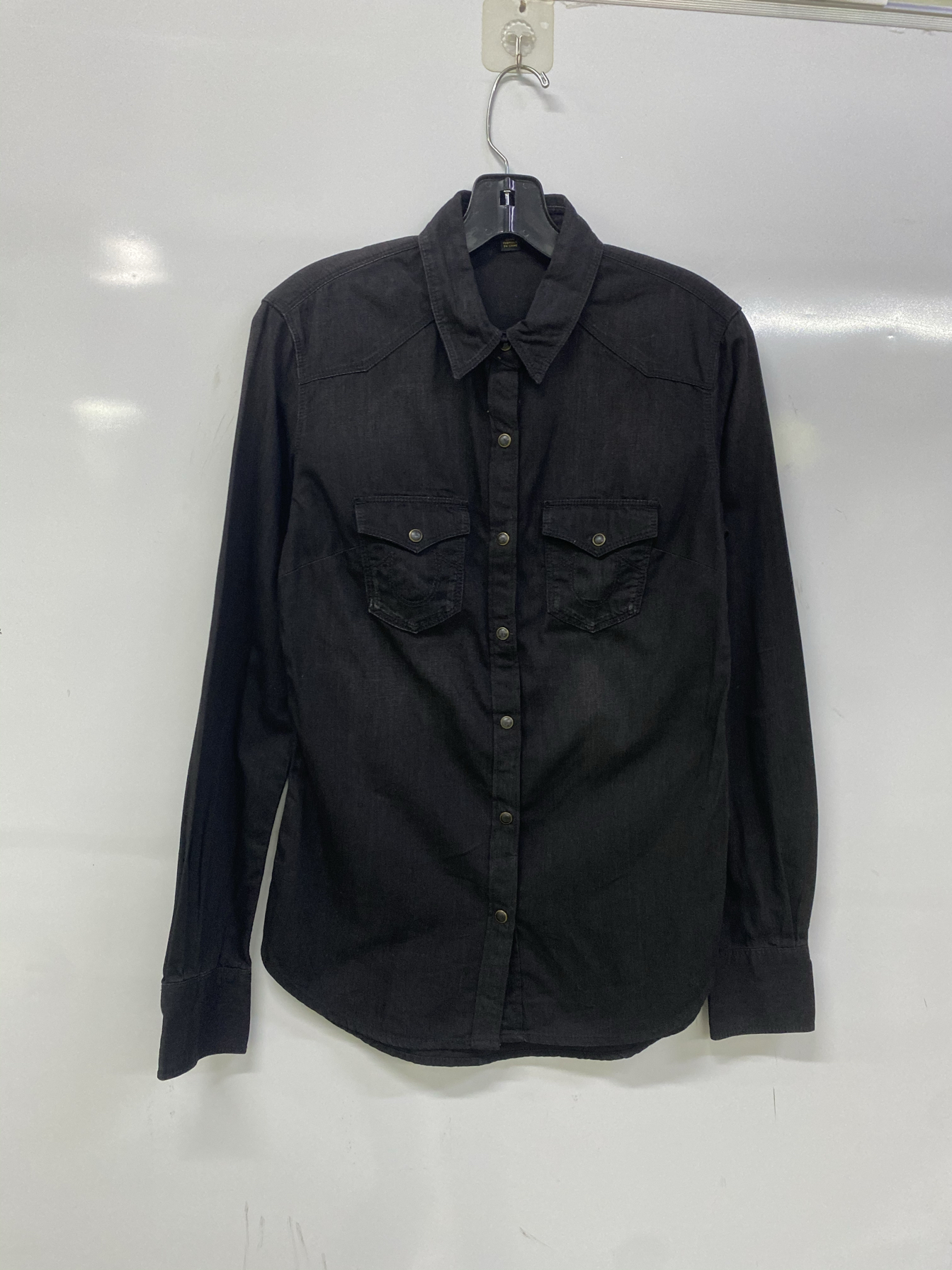 真实信仰女装秋季 牛仔衬衫修身显瘦 仅有XS码肩39胸围96衣长68