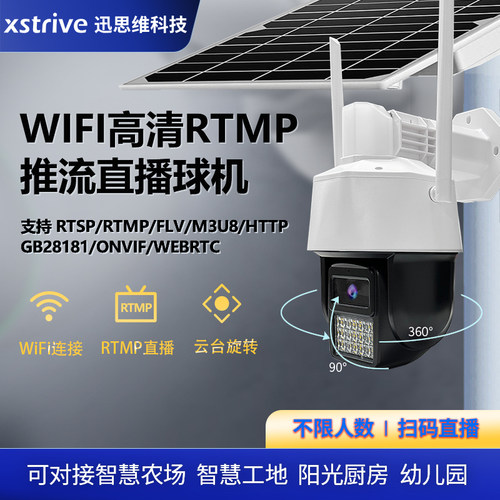 迅思维rtmp推流摄像头云台球机