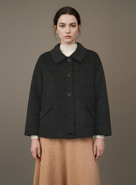 双面羊毛大衣女短款2025新款秋冬季高端时尚毛呢外套气质宽松显瘦