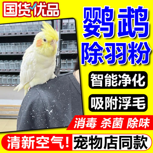鹦鹉羽粉净化器宠物空气吸浮毛羽粉尘玄凤养专用舍信鸽子小鸟笼窝