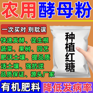 酵母粉农用种植园艺花卉果蔬菜专用红糖发酵有机肥料EM微生物菌剂