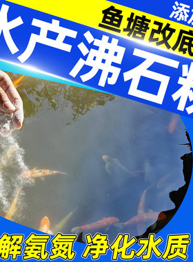 水产养殖专用沸石粉鱼池塘降氨氮改底肥水宝鱼虾蟹水质改良净水剂