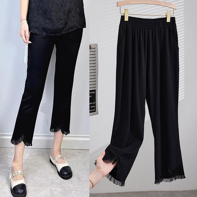 休闲百搭高腰夏季八分裤